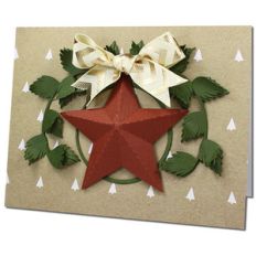 3d holiday star card