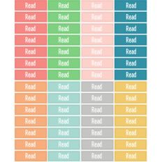 read planner stickers