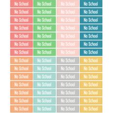 no school planner stickers