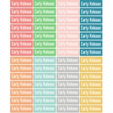 early release planner stickers