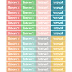 homework planner stickers