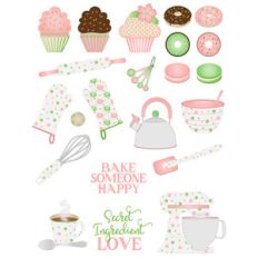 baking planner stickers