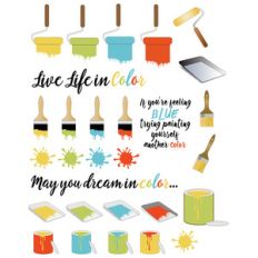 paint-themed planner stickers