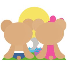 bears watching sunset beach