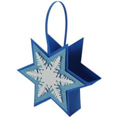holiday snowflake basket