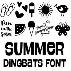 summer dingbats font