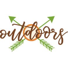 outdoors word art