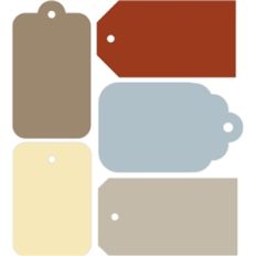 5 piece gift tag set