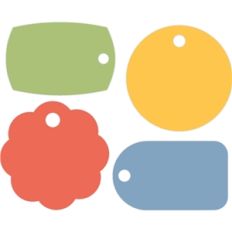 4 piece tag set