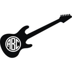 guitar monogram
