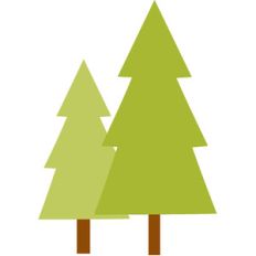 trees - happy camper