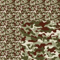 camouflaged print pattern