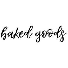 baked goods