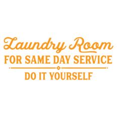 laundry room sign