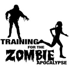 training for the zombie apocalypse - woman