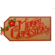 merry christmas a7 tag card