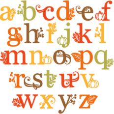 fall lowercase monograms