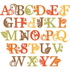 fall uppercase monograms