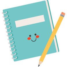 cute school notebook