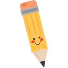 cute school pencil