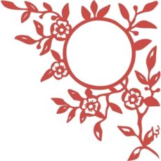leafy round frame