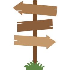 wooden sign