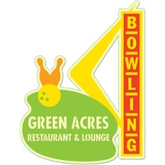 green acres bowling sign