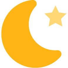 moon and star - happy camper