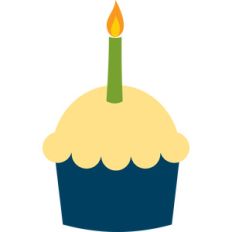 cupcake with candle