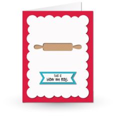 a2 cutout card rolling pin