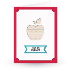 a2 cutout card thank you teacher