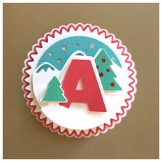letter a card