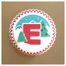 letter e card