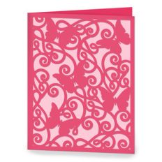 a2 lacy butterfly card