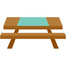 picnic table - happy camper