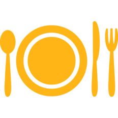 table setting - happy camper