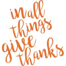 in all things give thanks
