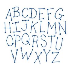 constellation letter set - caps