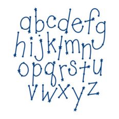 constellation letters set - lowercase
