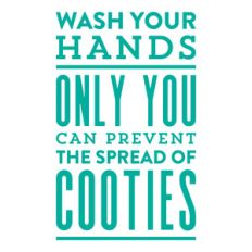 wash hands to prevent the spread of cooties