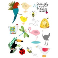 flying critters planner stickers