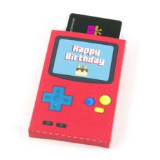 birthday video game gift card holder