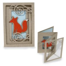 fox accordion card