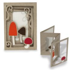 mushroom accordion card