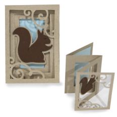 squirrel accordion card