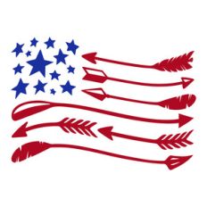wavy arrow flag