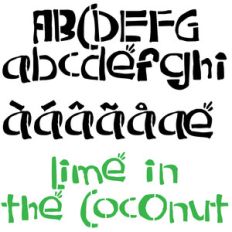 pn lime in the coconut stencil