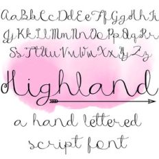 highland font