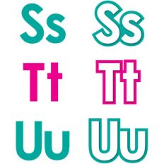 school letters - stu