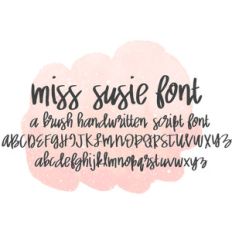 miss susie font